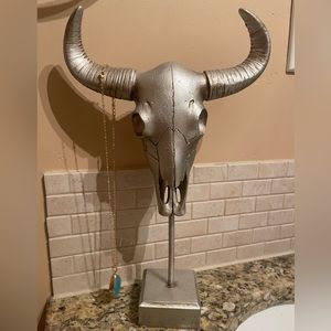 New Bull Skull  Necklace and Bracelet Holder